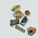 Strijkemblemen set 6 stuks | Nozem