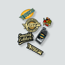 Strijkemblemen set 6 stuks | Nozem