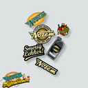 Strijkemblemen set 6 stuks | Nozem